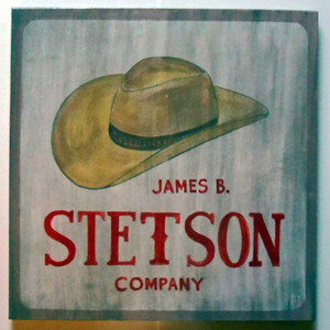 STETSON HAT CO SIGN by George Borum