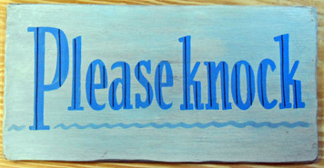 PLEASE KNOCK - Office Sign