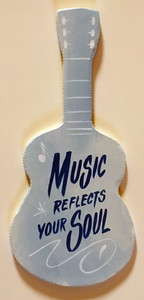 MUSIC REFLECTS YOUR SOUL GUITAR CUT-OUT by George Borum