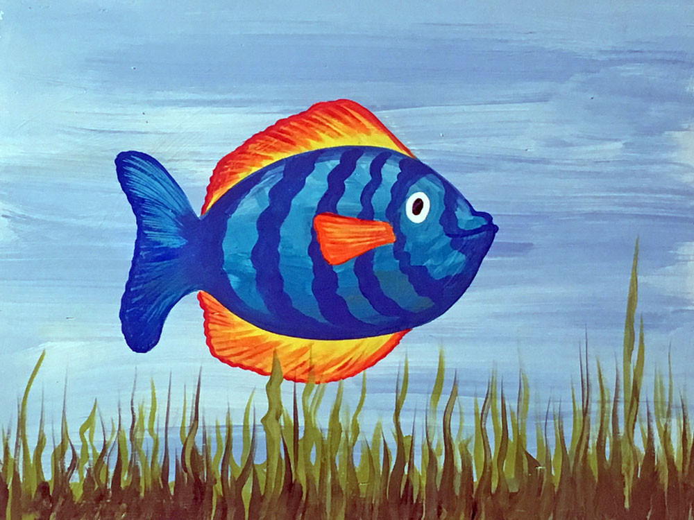 tropical fish painting