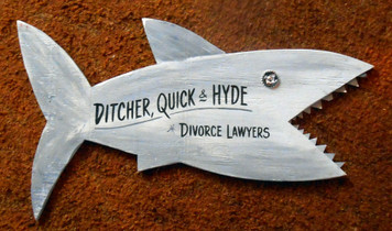 LAWYER SHARK cutout by George Borum