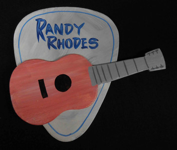 Randy Rhodes Guitar Pick Plaque by George Borum