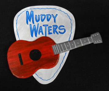 Muddy Waters Guitar Pick Plaque by George Borum