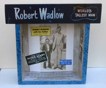 Robert Wadlow (world's tallest man) Shadow Box by George Borum