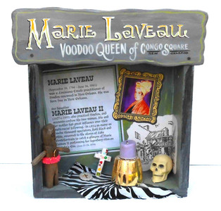 Marie Laveau VooDoo Queen Shadow Box by George Borum