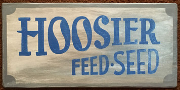 HOOSIER FEED & SEED - Old Time Sign