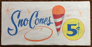 SNO CONES - 5¢ - Carnival Fair 