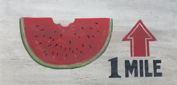 COLORFUL WATERMELON SIGN