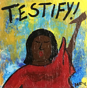 TESTIFY - Colorful Painting - by Billy Moore