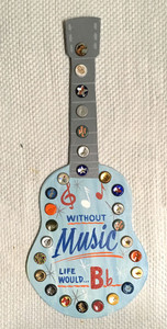 CUT-OUT GUITAR - Without MUSIC life would Bb - WAS $40 - NOW $30