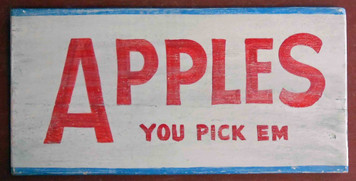 Apples - You Pick Em -  Sign 