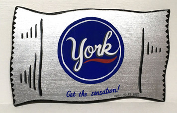 YORK PEPPERMINT PATTY wood cut-out by Heidi Wolfe