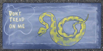 Don't Tread on Me Snake Sign by George Borum