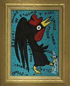 BLACK ROOSTER PARTY BIRD - by Kip Ramey