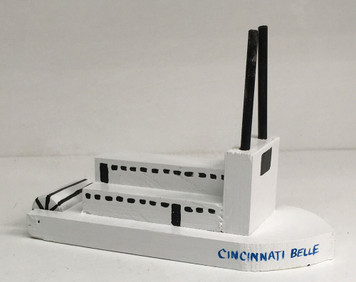 CINCINNATI BELLE OHIO RIVER BOAT by Eddie Armstrong - NOW ONLY $20