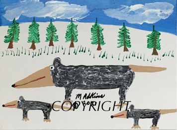 POSSUM FAMILY PAINTING - # 2 - NOW ONLY $60.ºº