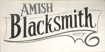 AMISH BLACKSMITH SIGN by George Borum