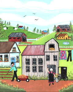 "A Day in the Life of the Amish" by Ellie - Was $95 - Now $60