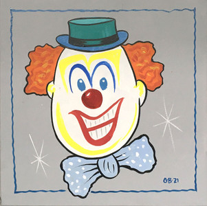 COlORFUL CLOWN PAINTING (C-6) by George