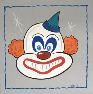 CLOWN PAINTING (#5 )  WAS $40...NOW $20