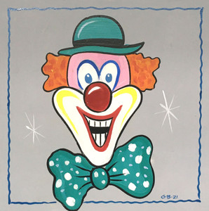 COLORFUL CLOWN (#4) Painting by George