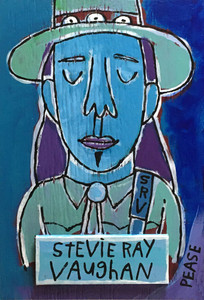 STEVIE RAY VAUGHAN by Ken Pease- WAS $100 - SALE $75.ºº