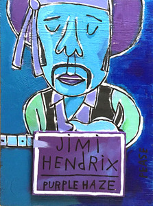 Jimi Hendrix PORTRAIT by Ken Pease - WAS $125 - SALE $95.ºº