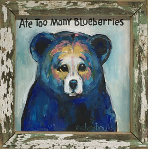 "TOO MANY BLUEBERRIES" (7) By Sandy Wright