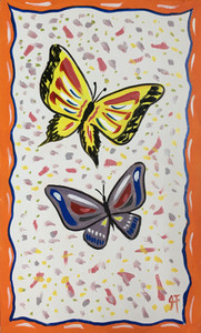 BUTTERFLY PAINTING - 12" X 24" by John Taylor