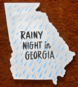 RAINY NIGHT IN GEORGIA Wood PLAQUE by George Borum