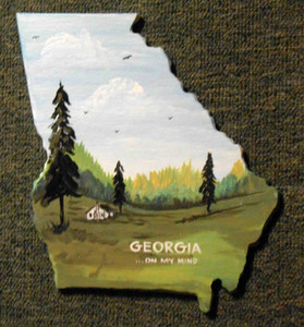 Georgia On My Mind Wall Plaque -- by George Borum
