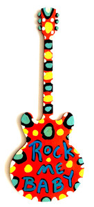 GUITAR CUT-OUT - ROCK ME BABY --  BY BEBO
