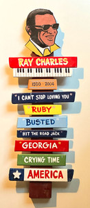 Ray Charles Wall Plaque -- by George Borum