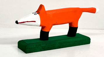 RED FOX CARVING (11) by Minnie Adkins