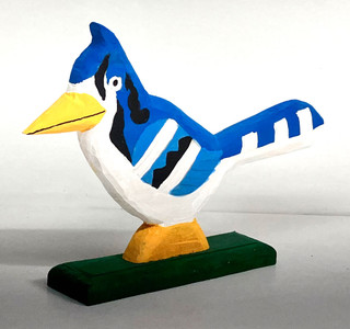 BLUEJAY CARVING (15) by Minnie Adkins