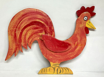 ROOSTER - Wood CutOut - Wall Decor by George