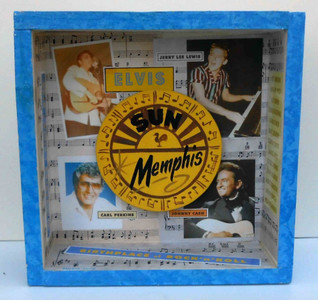 Sun Records Shadow Box -Elvis-Jerry Lee-Carl-Johnny --  by George Borum