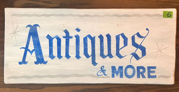 ANTIQUES SIGN - SPECIAL PRICE