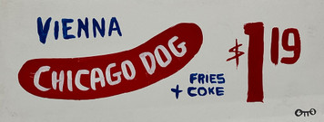 CHICAGO DOG SIGN by OTTO