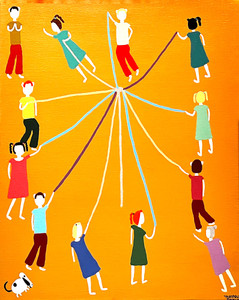 MAYPOLE MEMORY PAINTING by Jimmy W