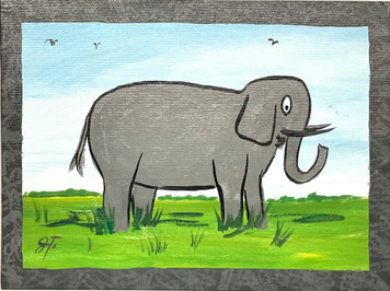 ELEPHANT PAINTING by JOHN TAYLOR