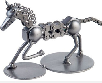 HORSE WHIMSICAL METAL SCULPTURE - PAPERWEIGHT?
