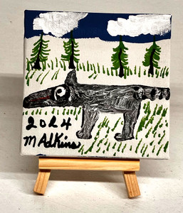 #46 - COON PAINTING BY MINNIE ADKINS