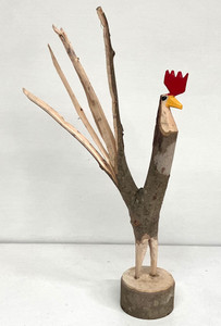 SIGNATURE ROOSTER CARVING by Minnie Adkins (#6)