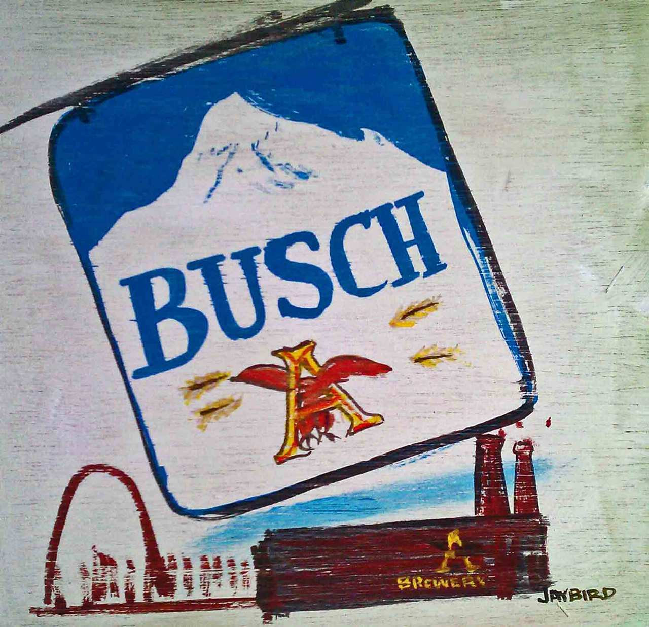 Busch Beer Banner Sign & St Louis by Jaybird