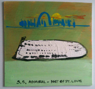 The Admiral  - World Famous Riverboat by St Louis Artist Jaybird