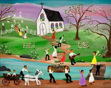 FUNERAL MARCH PAINTING by Connie Wallace
