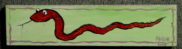 GREEN SNAKE Wall Plaque    by George Borum