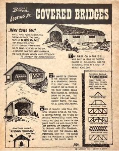 COVERED BRIDGE ARTPRINT  Copyright 1973 - by George E Borum