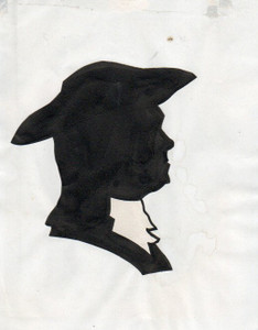 "OLD QUAKER" + Claudette Colbert - Silhouette CutOuts